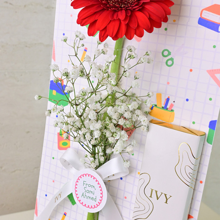 Teacher's Flower Card
