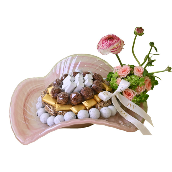 Rosette Pink Platter