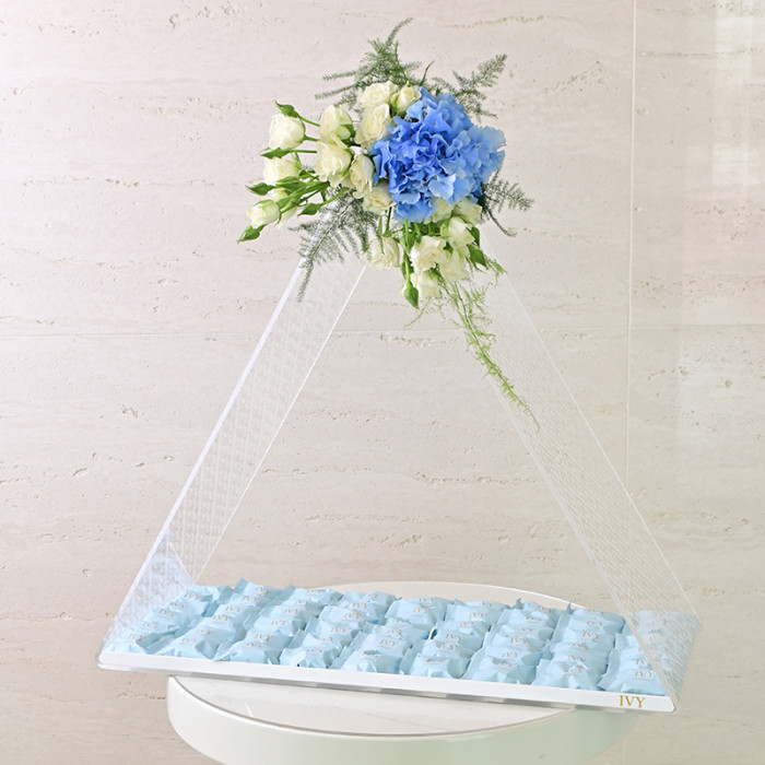 Triangle Tray Blue Truffles