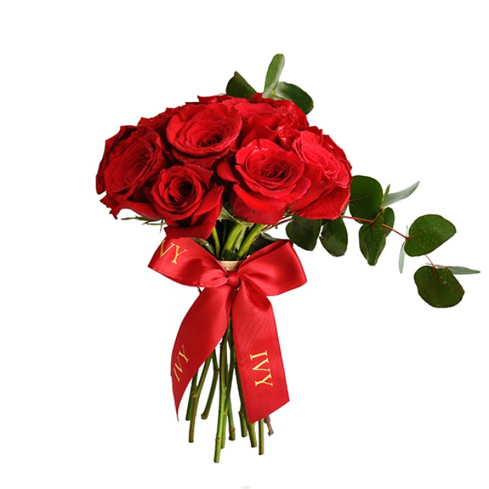 Customized Red Roses Bouquet
