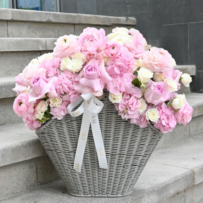 Blush Garden Basket