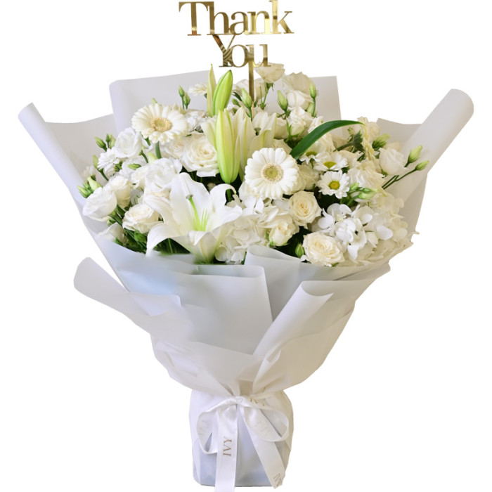 Thank You Bouquet White