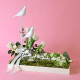 Birds White Tray