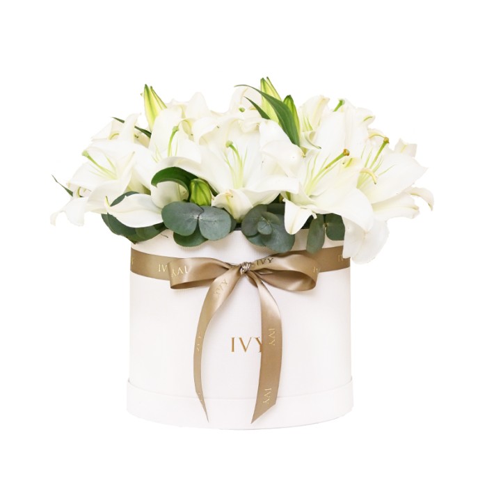 Lilies Box White
