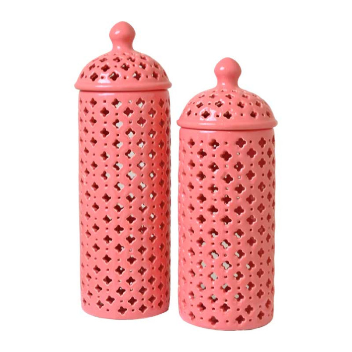 Sienna Cylindrical jars