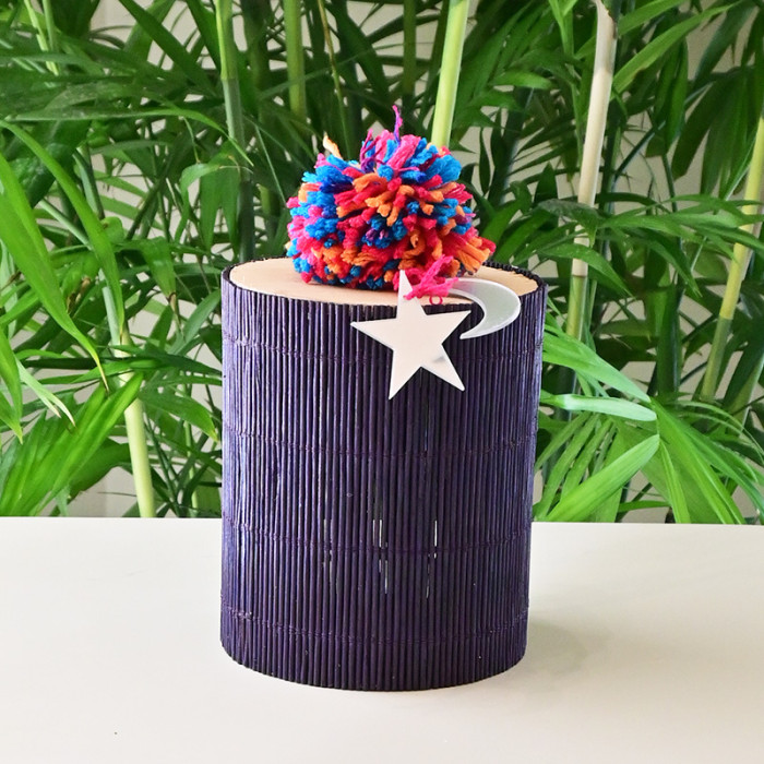 Bamboo Box Navy (Empty)