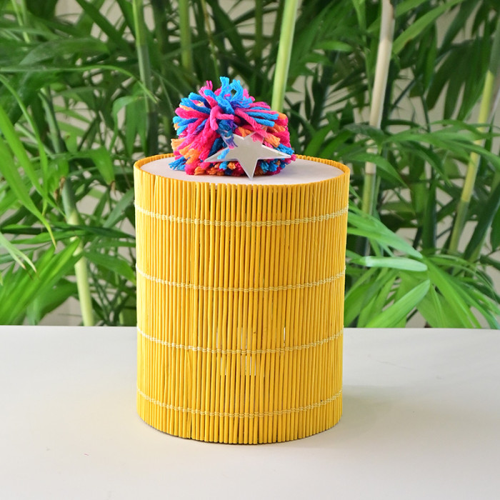 Bamboo Box Yellow (Empty)