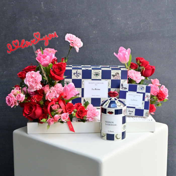 Love Candle Gift Tray