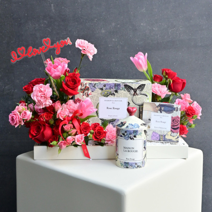 Love Candle Gift Tray